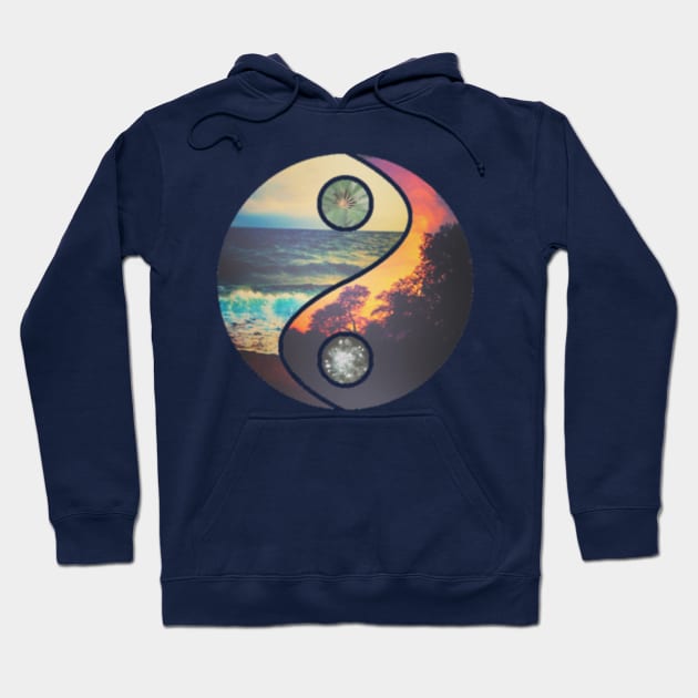 ying yang Hoodie by Dr_M